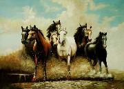 unknow artist Horses 041 Spain oil painting artist